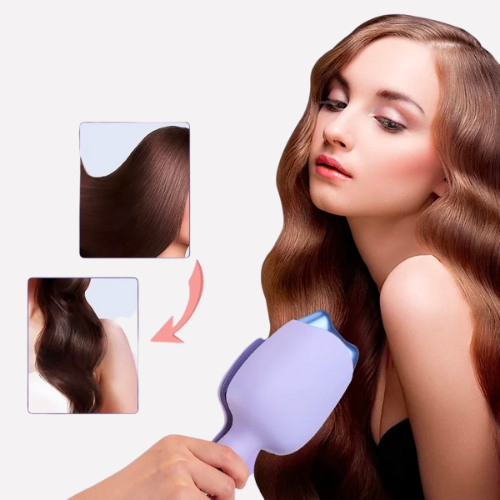 מסרק חשמלי ליצירת שיער גלי ונפוח