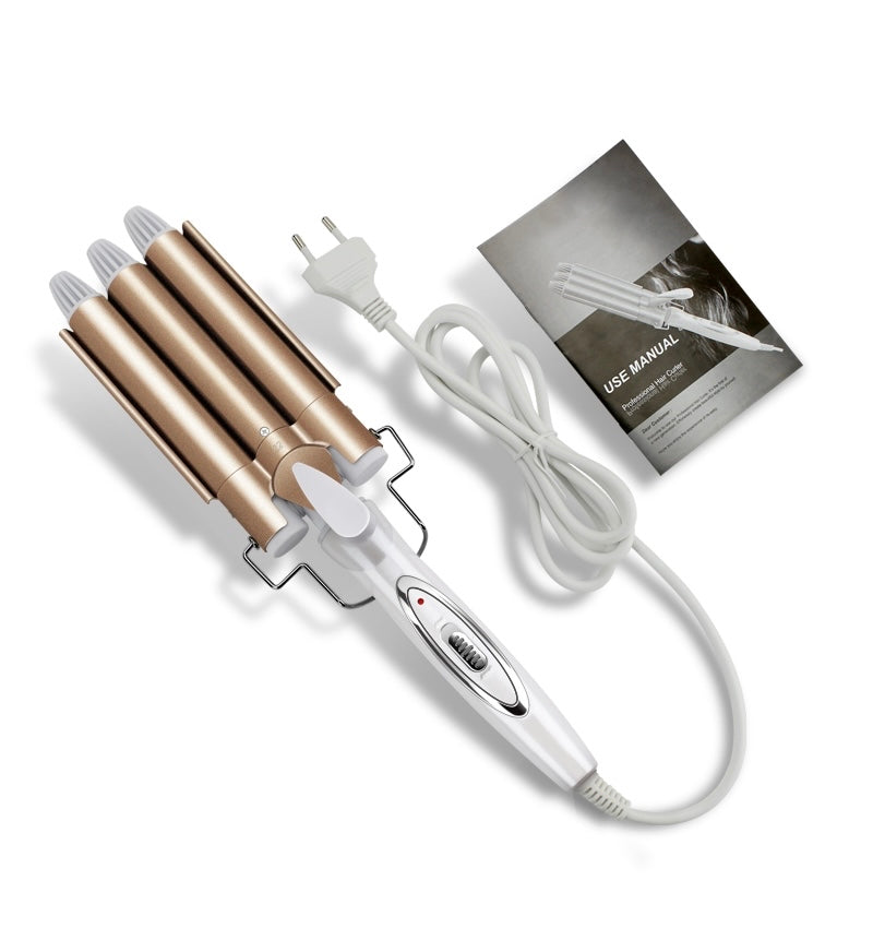 מסלסל שיער משולש קרמי