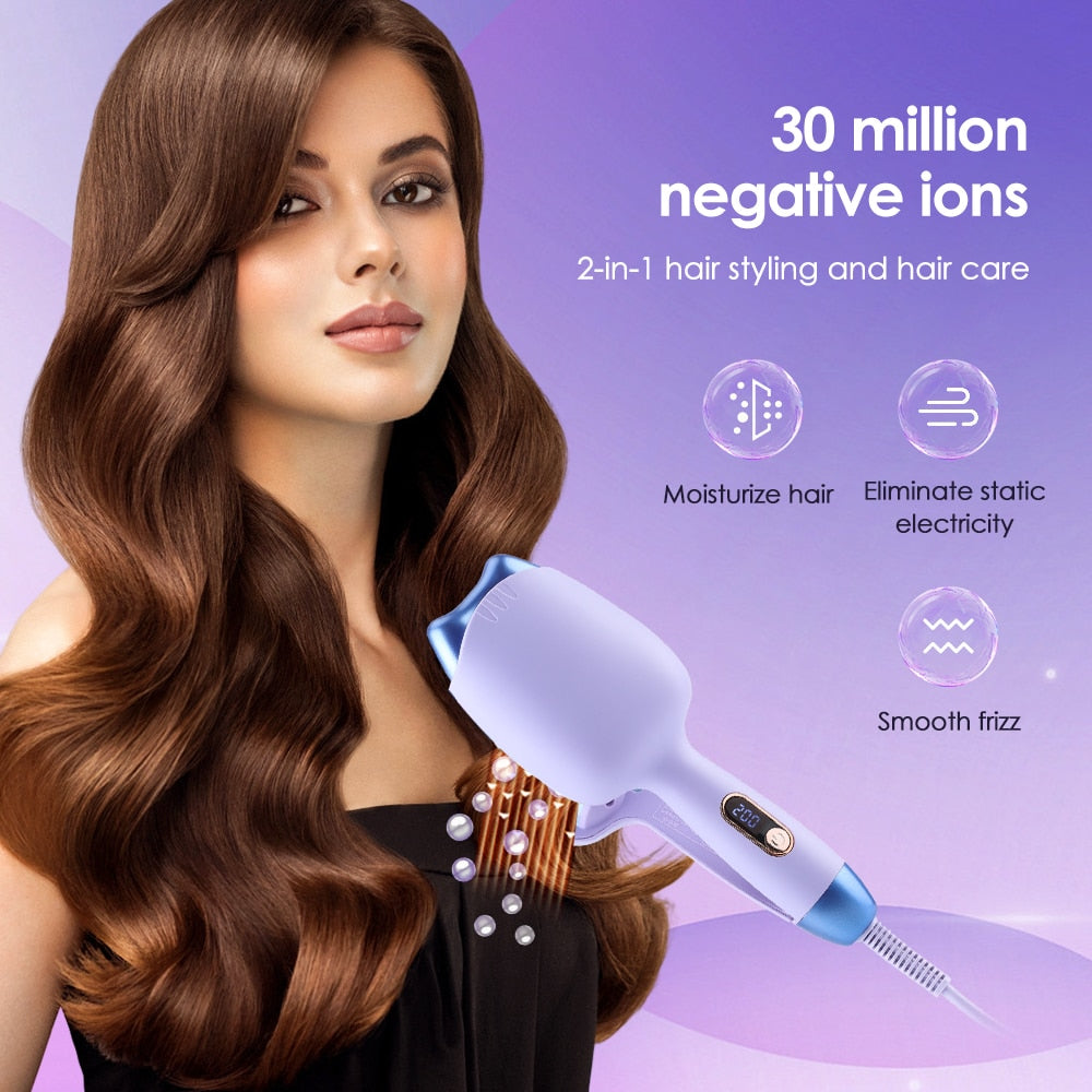 מסרק חשמלי ליצירת שיער גלי ונפוח