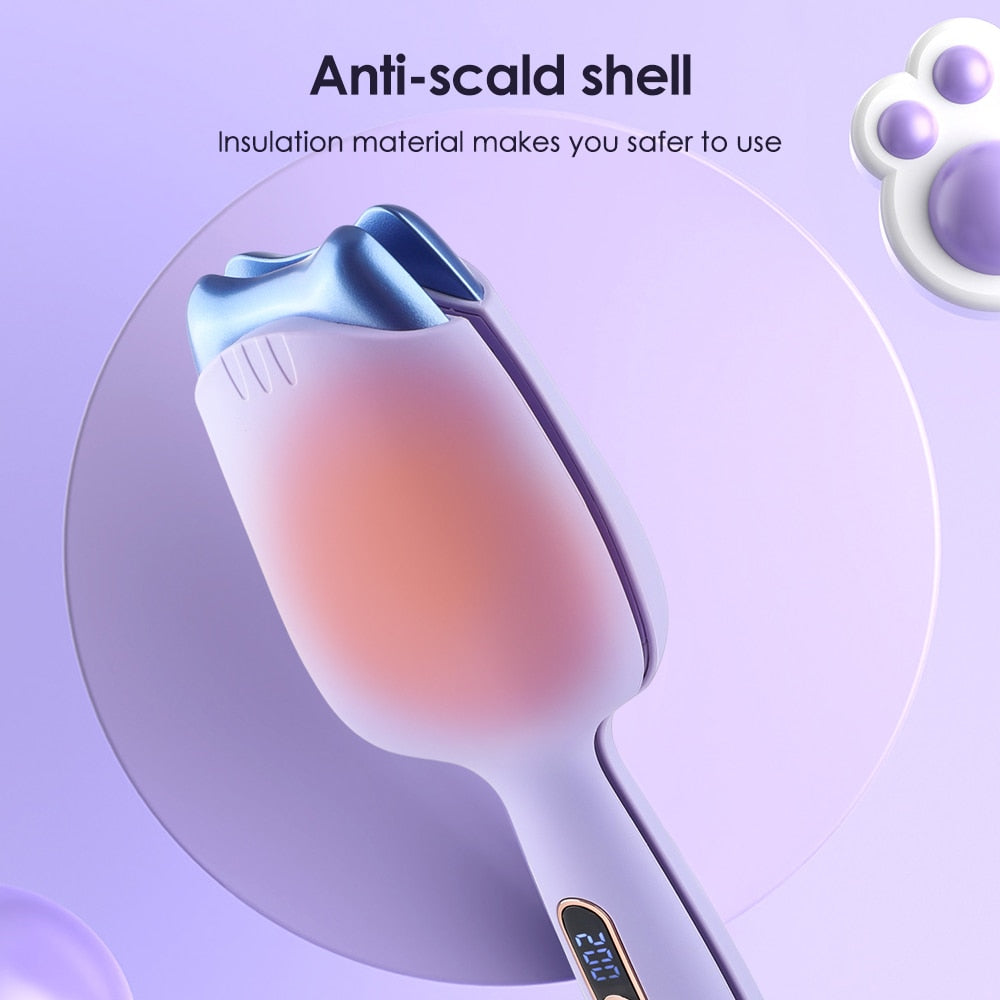 מסרק חשמלי ליצירת שיער גלי ונפוח