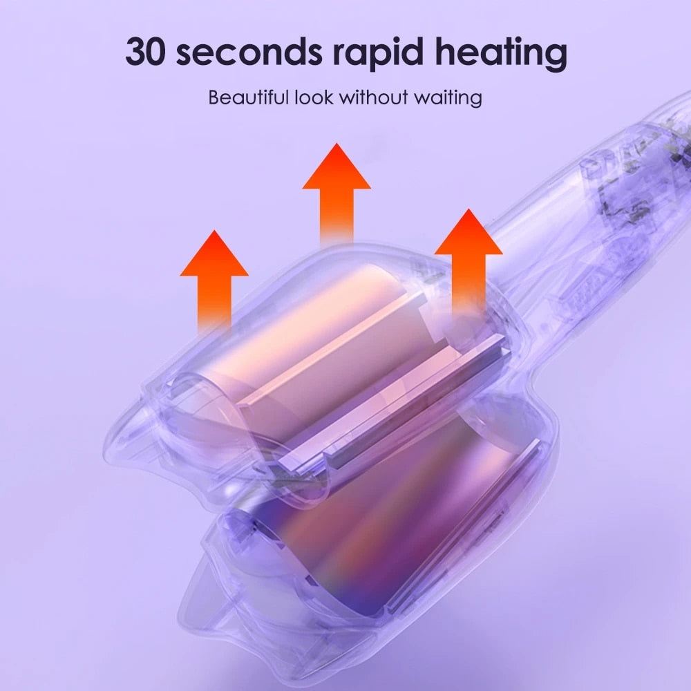 מסרק חשמלי ליצירת שיער גלי ונפוח